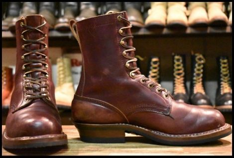 【9.5EE 良品】WHITE’S ホワイツ スモークジャンパー バーガンディクロムエクセル ビブラム430 レザーライニング ブーツ HOPESMORE