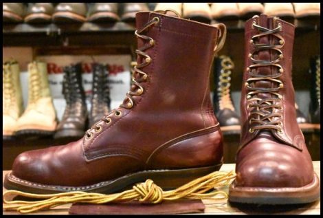 【9.5EE 良品】WHITE’S ホワイツ スモークジャンパー バーガンディクロムエクセル ビブラム430 レザーライニング ブーツ HOPESMORE