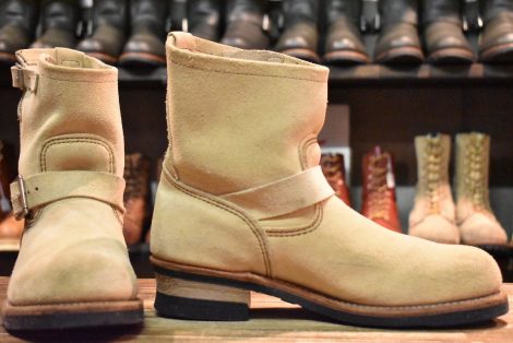【9D 良品 13年】レッドウィング 2965 ショート スエードエンジニア ホーソーンアビレーンラフアウト ブーツ redwing HOPESMORE