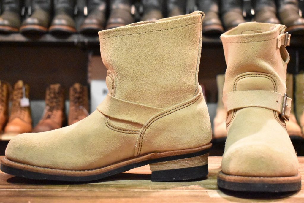 【9D 良品 13年】レッドウィング 2965 ショート スエードエンジニア ホーソーンアビレーンラフアウト ブーツ redwing HOPESMORE