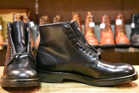 【7.5D 箱付 未使用】ALDEN オールデン 46009H プレーントゥブーツ ブラック シェルコードバン 4562H レースアップ 短靴 HOPESMORE