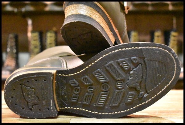 極上REDWING レッドウィング エンジニアブーツ 8273 PT99 PT99 RED WING 8273 エンジニアブーツ 9 5D グリーン 緑 カンガタン