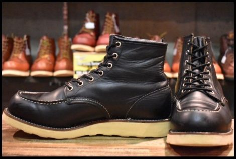 【10D 良品 羽タグ 98年】レッドウィング 8130 アイリッシュセッター 黒 ブラッククローム モックトゥ 8179 ブーツ redwing HOPESMORE