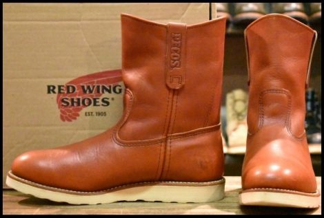 【9E 箱付 美品 14年】レッドウィング 8866 ペコス 赤茶 オロラセット クッションソール ブーツ redwing HOPESMORE