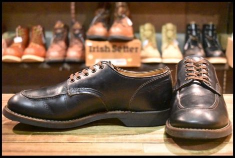 【9D 良品 17年】レッドウィング 8070 スポーツ オックスフォード 黒 クローンダイク モックトゥ 短靴 ブーツ redwing HOPESMORE