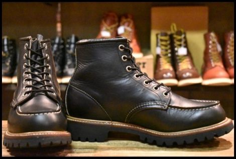 【7.5E 良品 犬タグ 98年】レッドウィング 8176 ビブラム アイリッシュセッター 黒 ブラッククローム 編み上げ ブーツ redwing HOPESMORE