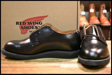 【6.5D 箱付 未使用 24年】レッドウィング 101 ポストマン シューズ 黒 ブラック シャパラル 短靴 レースアップ ブーツ redwing HOPESMORE