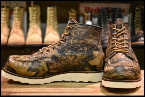 【7.5D 良品 03年】レッドウィング 8150 アイリッシュセッター リアルツリー 迷彩 カモフラ モックトゥ ブーツ 8884 redwing HOPESMORE