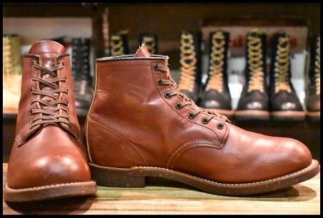【10D 良品 15年】レッドウィング 2961 ブラックスミス 茶 ブラウン プレーントゥ レースアップ 編み上げ ブーツ redwing HOPESMORE