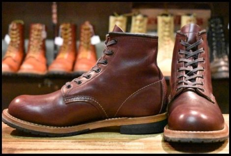 【6.5D 良品 18年】レッドウィング 9411 ベックマン ブラックチェリー フェザーストーン プレーントゥ 9011 ブーツ redwing HOPESMORE