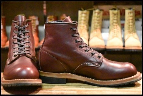 【6.5D 良品 18年】レッドウィング 9411 ベックマン ブラックチェリー フェザーストーン プレーントゥ 9011 ブーツ redwing HOPESMORE