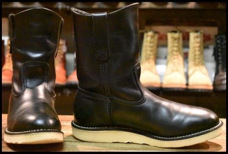 【7E 良品 06年】レッドウィング 8169 ペコス 黒 ブラッククローム プルオン クッションソール ブーツ redwing pecos HOPESMORE