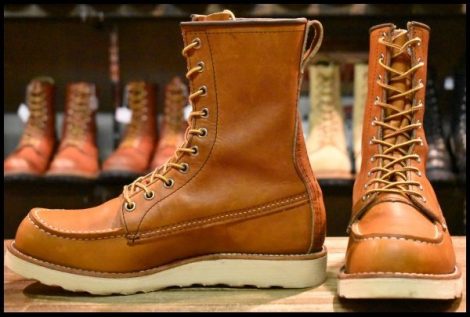 【8D 美品 22年】レッドウィング 877 ロング アイリッシュセッター 茶 オロレガシー モックトゥ 編み上げ ブーツ redwing HOPESMORE