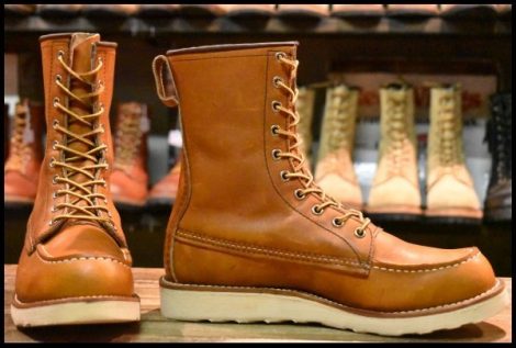 【8D 美品 22年】レッドウィング 877 ロング アイリッシュセッター 茶 オロレガシー モックトゥ 編み上げ ブーツ redwing HOPESMORE