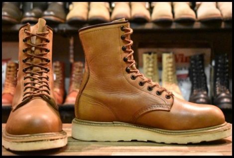 【7.5D 良品 カナダ限定 PT91刺繍EHPR】レッドウィング 8221 ブラウン 茶 スチールトゥ 編み上げ レースアップ ブーツ redwing HOPESMORE