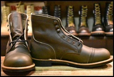 【7D 箱付 未使用 24年】レッドウィング 8078 アイアンレンジャー グリーン アルパイン ポーテージ キャップトゥ ブーツ redwing HOPESMORE