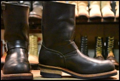【7D 良品 07年】レッドウィング 2268 エンジニア 黒 ブラッククローム スチールトゥ ブーツ redwing HOPESMORE