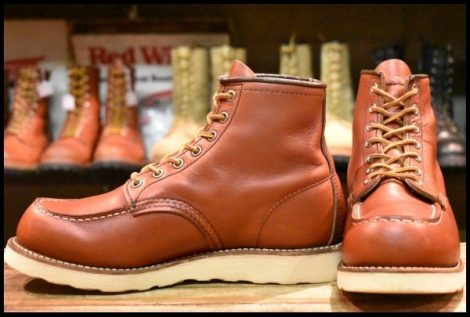 【7.5E 美品 犬タグ復刻 17年】レッドウィング 8875 アイリッシュセッター 赤茶 オロラセット モックトゥ ブーツ redwing HOPESMORE