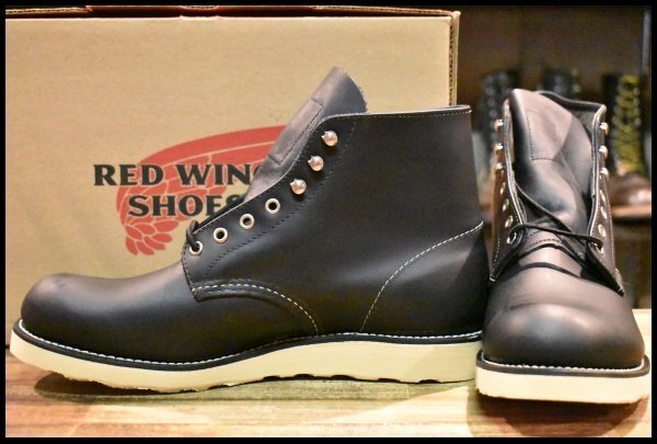 【10.5D 未使用 15年】レッドウィング 8165 アイリッシュセッター 黒 ブラッククローム プレーントゥ 編み上げ ブーツ redwing HOPESMORE