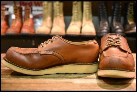 【7.5D 良品 旧羽タグ 80’S】レッドウィング 8104 オックスフォード 赤茶 オロラセット モックトゥ ローカット 8103 redwing HOPESMORE