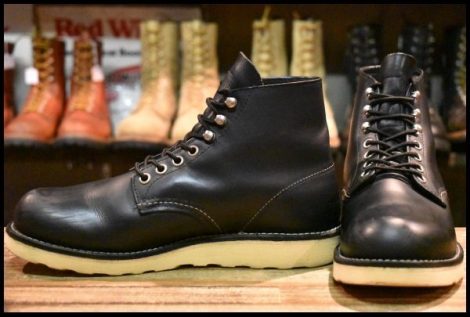 【6.5D 良品 05年】レッドウィング 8165 アイリッシュセッター 黒 ブラッククローム プレーントゥ ブーツ redwing HOPESMORE