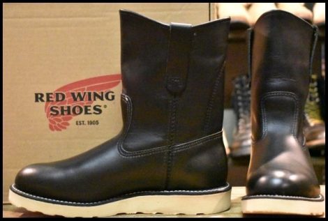 【6.5E 箱付 美品 15年】レッドウィング 8169 ペコス 黒 ブラッククローム クッションソール プルオン ブーツ redwing pecos HOPESMORE