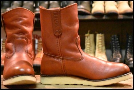 【7.5E 良品 11年】レッドウィング 8866 ペコス 赤茶 オロラセット クッションソール ブーツ redwing pecos HOPESMORE
