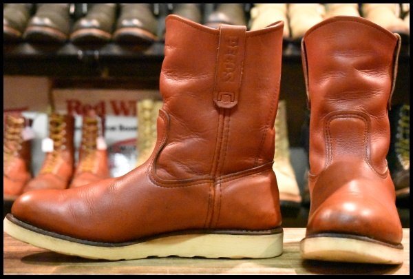 【7.5E 良品 11年】レッドウィング 8866 ペコス 赤茶 オロラセット クッションソール ブーツ redwing pecos HOPESMORE