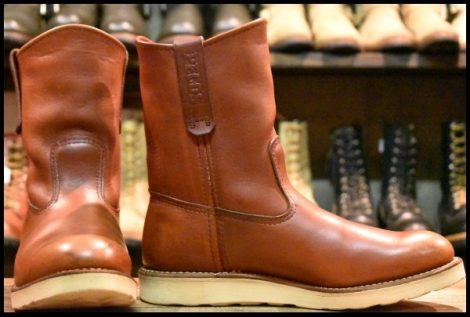 【7.5E 良品 08年】レッドウィング 8866 ペコス 赤茶 オロラセット クッションソール ブーツ redwing pecos HOPESMORE
