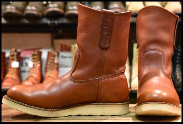 【7.5E 良品 08年】レッドウィング 8866 ペコス 赤茶 オロラセット クッションソール ブーツ redwing pecos HOPESMORE