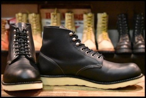 【9D 美品 11年】レッドウィング 8165 アイリッシュセッター 黒 ブラッククローム プレーントゥ 編み上げ ブーツ redwing HOPESMORE
