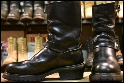 【8D 良品 PT91刺繍】レッドウィング 8280 ナイフポケット エンジニア 黒 ブラッククローム 2268 ブーツ redwing HOPESMORE