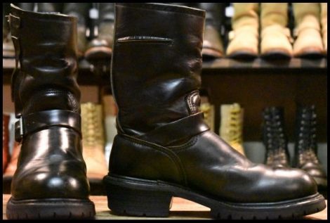 【8D 良品 PT91刺繍】レッドウィング 8280 ナイフポケット エンジニア 黒 ブラッククローム 2268 ブーツ redwing HOPESMORE
