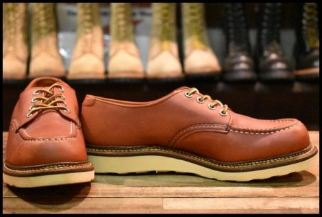【8.5D 箱付 美品 09年】レッドウィング 8103 オックスフォード 赤茶 オロラセット モックトゥ ローカット 短靴 ブーツ redwing HOPESMORE
