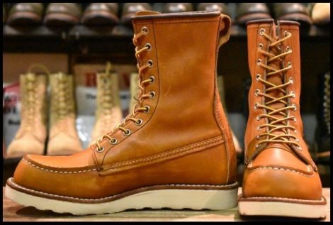 【7.5D 美品 21年】レッドウィング 877 ロング アイリッシュセッター オロレガシー モックトゥ 編み上げ ブーツ redwing HOPESMORE