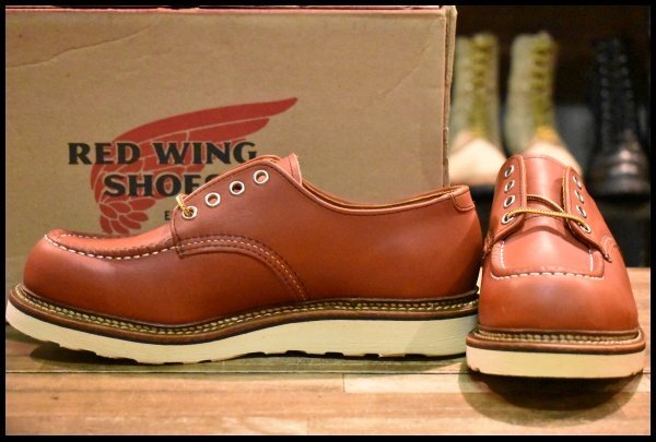 【7.5D 箱付 未使用 10年】レッドウィング 8103 オックスフォード 赤茶 オロラセット モック ローカット 短靴 ブーツ redwing HOPESMORE
