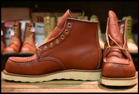 【7E 未使用 犬タグ復刻 19年】レッドウィング 8875 アイリッシュセッター 赤茶 オロラセット モックトゥ ブーツ redwing HOPESMORE