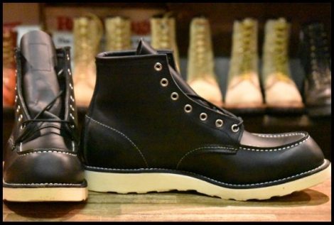 【11D 箱付 未使用 10年】レッドウィング 8130 アイリッシュセッター 黒 ブラッククローム モックトゥ 8179 ブーツ redwing HOPESMORE