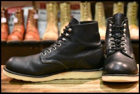 【9D 良品 15年】レッドウィング 9070 アイリッシュセッター 黒 ブラック ハーネス プレーントゥ 8165 ブーツ redwing HOPESMORE