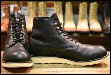 【9D 良品 15年】レッドウィング 9070 アイリッシュセッター 黒 ブラック ハーネス プレーントゥ 8165 ブーツ redwing HOPESMORE