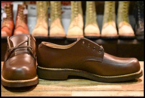 【8.5D 箱付 未使用 11年】レッドウィング 9202 ガレージマン シューズ 茶 チョコレート シャパラル 短靴 ブーツ redwing HOPESMORE