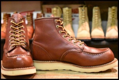 【6.5D 良品 13年】レッドウィング 9106 アイリッシュセッター 赤茶 レッド ブラウン モックトゥ 8875 ブーツ redwing HOPESMORE