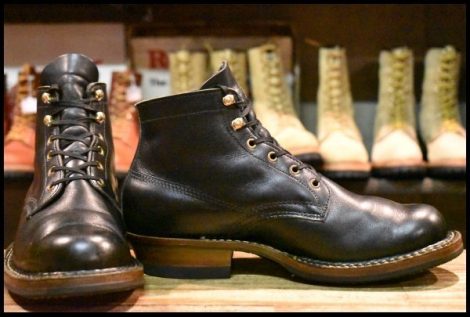 【8.5E 箱付 美品】WHITE’S ホワイツ 2332W セミドレス ブラックドレス 黒 レースアップ 編み上げ ビブラム269 ブーツ HOPESMORE