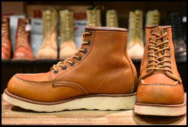 【6D 美品 サイド羽タグ 98年】レッドウィング 875 アイリッシュセッター 茶 オロイジナル モック 編み上げ ブーツ redwing HOPESMORE