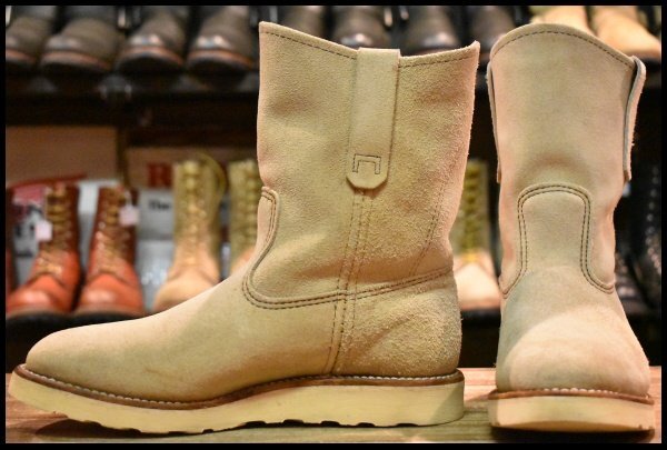 新品同様 RED WING レッドウィング 8168 ペコス スエード 7E 美品 08年】レッドウィング 8168 スエード ペコス ホーソーン