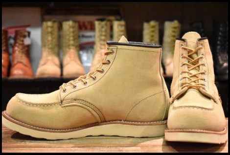 【10D 美品 15年】レッドウィング 8173 スエード アイリッシュセッター ホーソーン ラフアウト モックトゥ ブーツ redwing HOPESMORE