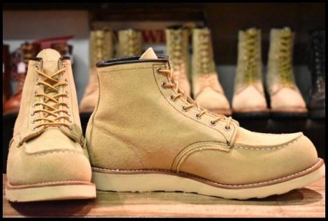 【10D 美品 15年】レッドウィング 8173 スエード アイリッシュセッター ホーソーン ラフアウト モックトゥ ブーツ redwing HOPESMORE