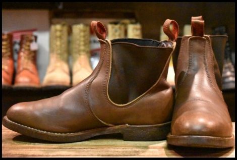 【8E 良品 94年】レッドウィング 8191 チェルシー サイドゴア 茶 ブラウン ブーツ redwing HOPESMORE