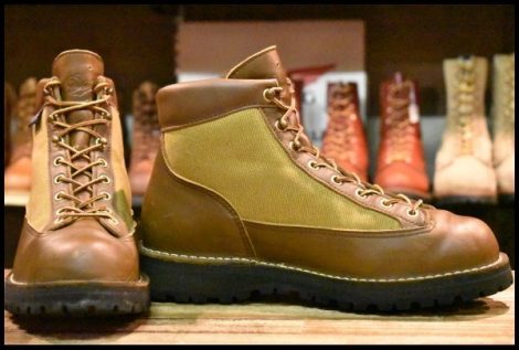 【9EE 良品 白タグ】Danner ダナーライト 30420X 茶 ブラウン カーキ ゴアテックス GORE-TEX 編み上げ ハイキング ブーツ HOPESMORE