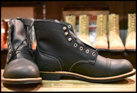 【10D 箱付 未使用 24年】レッドウィング 8084 アイアンレンジャー ブラックハーネス 黒 キャップトゥ ブーツ redwing HOPESMORE